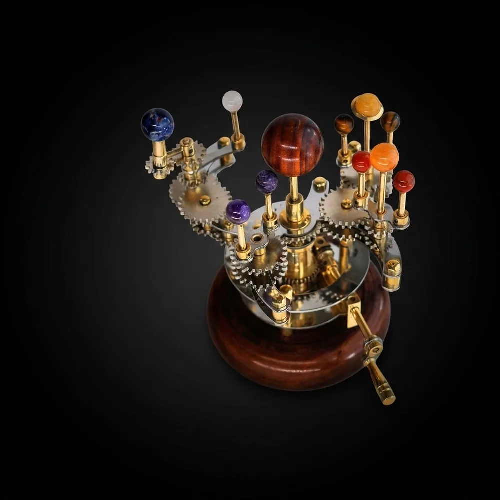 Brass Solar System Orrery, Desk Model