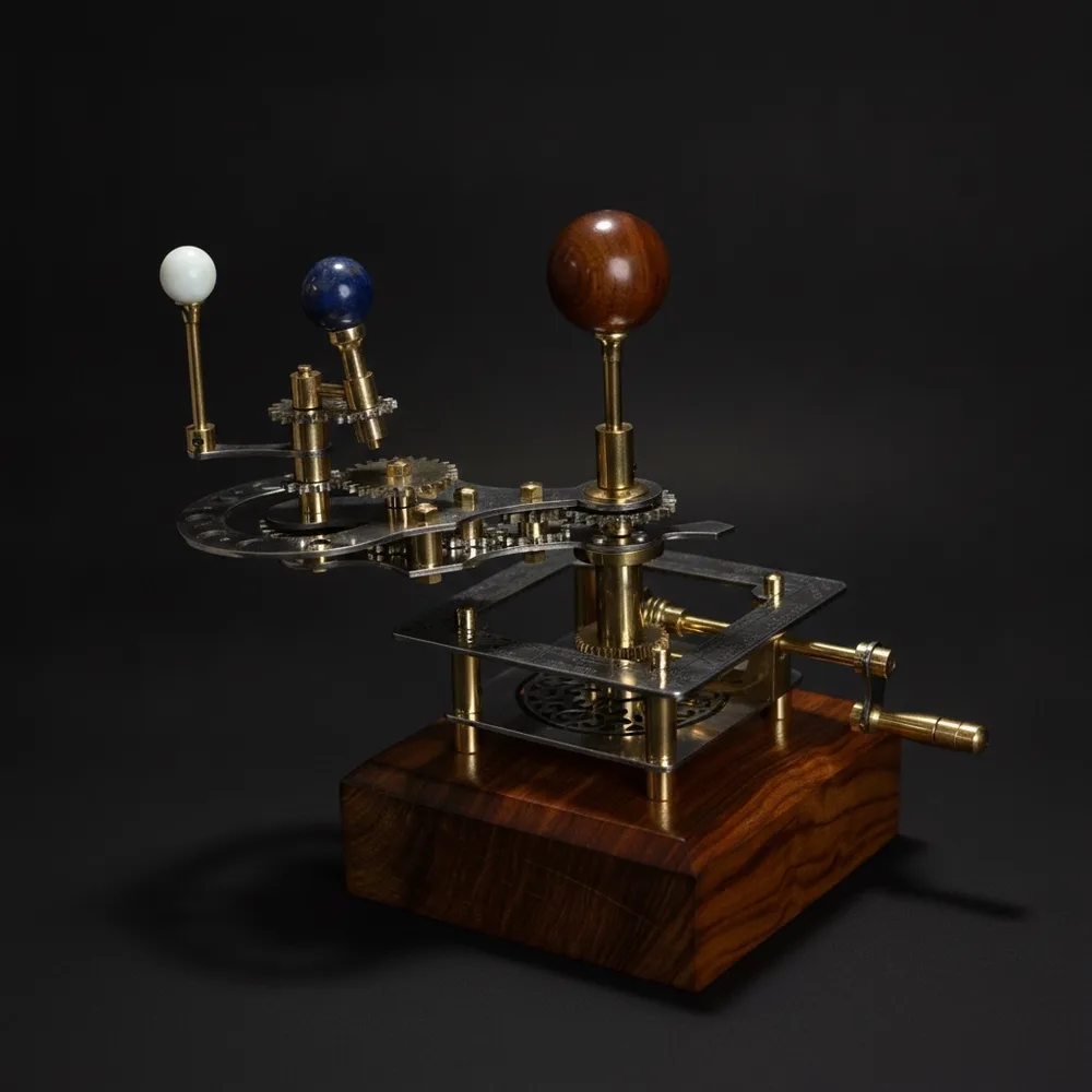 Brass Sun-Earth-Moon Tellurion, Desk Model